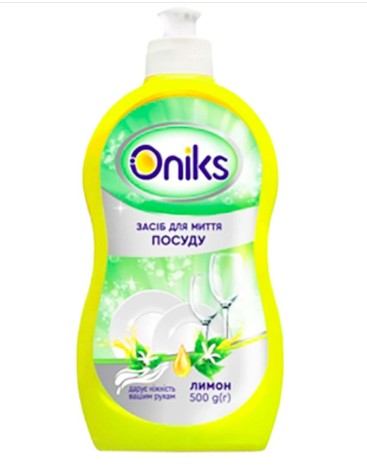 Oniks засіб д/миття посуду 500гр лимон